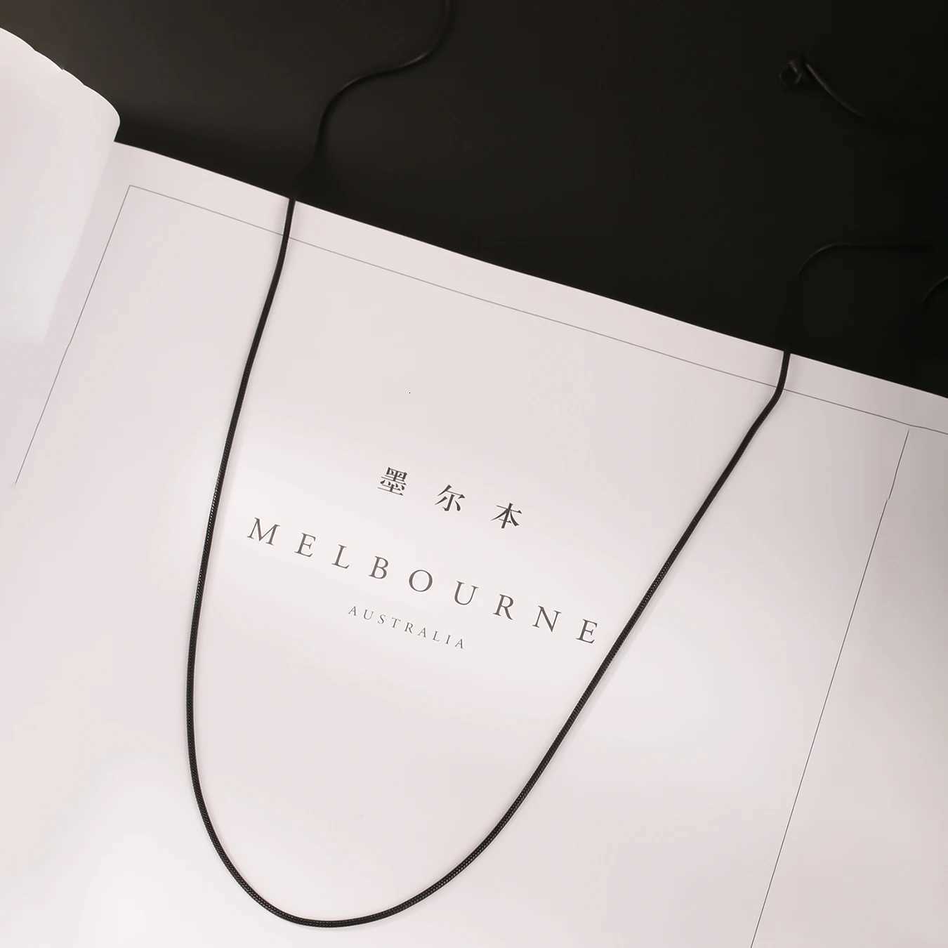 1PC Fashion Minimalism Stainless Steel Black Snake Chain Necklace for Men Women Jewelry Suitable for Daily WearXJ251104