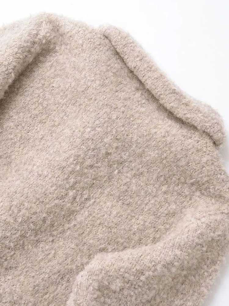 Womens Floral Button Knit Cardigan Sweater Lapel Collar Long Sleeve Chic Outerwear Fashion Top J251103