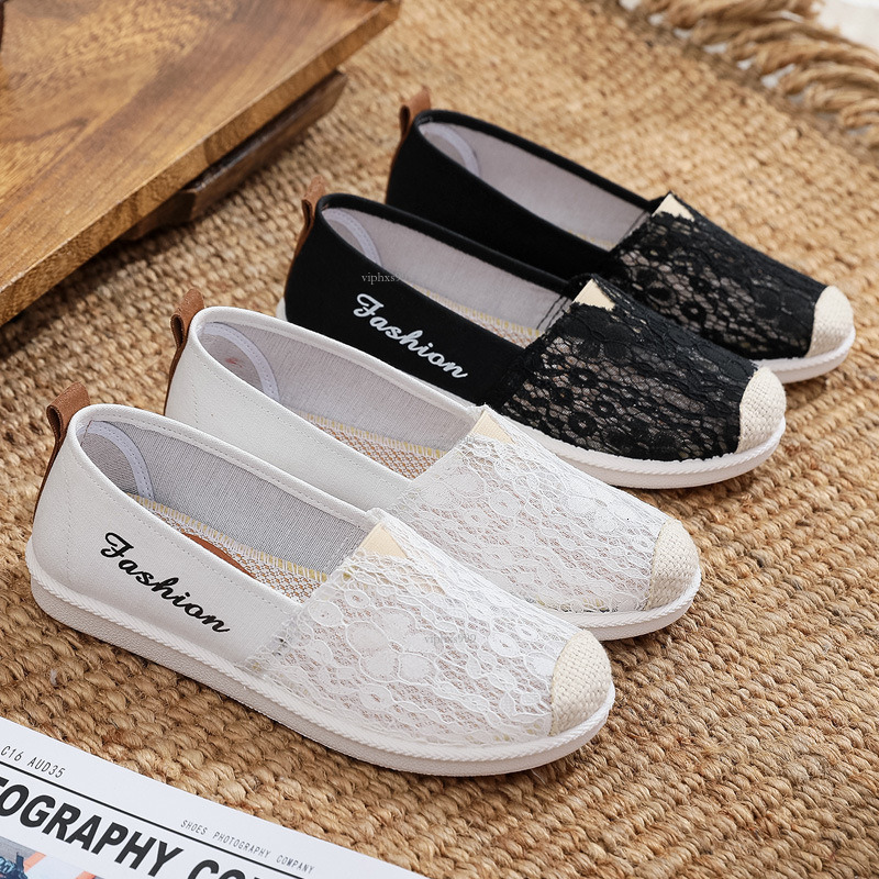 New Designer Sandals With Free Shipping Old Beijing Cloth Women's Mesh Summer Breathable Hollow Soft Sole Mom's Fisherman's One Step Fl
