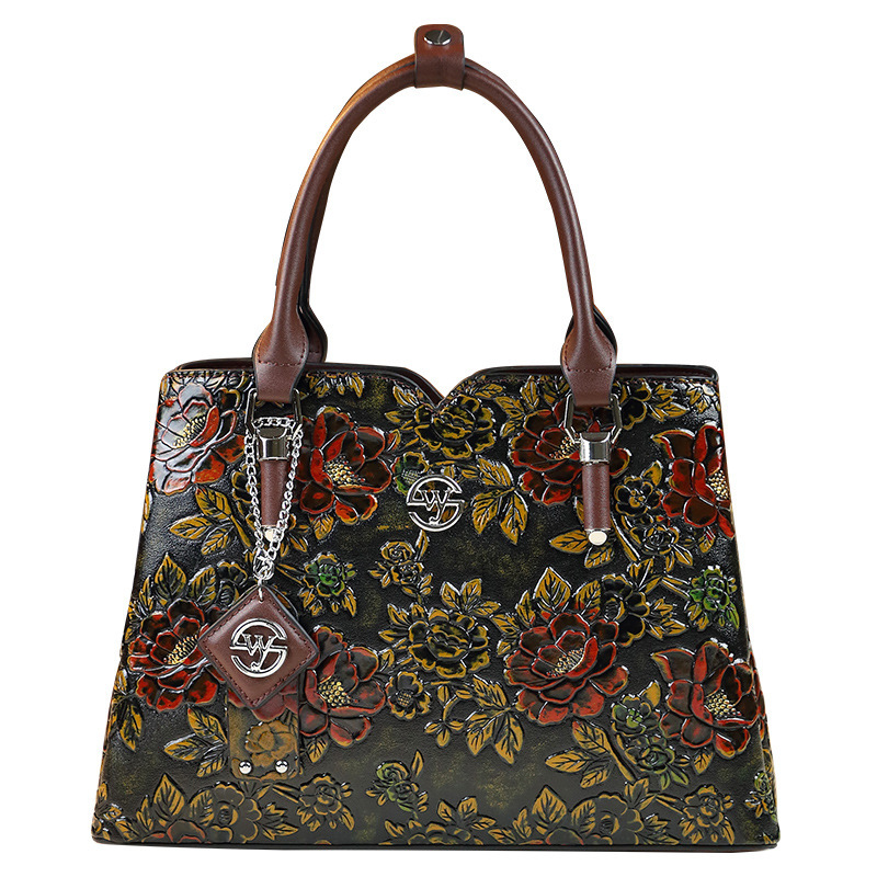 New Blossoming Wealthy Women's Handbag, Fashionable And Versatile Single Shoulder Crossbody Bag 7985