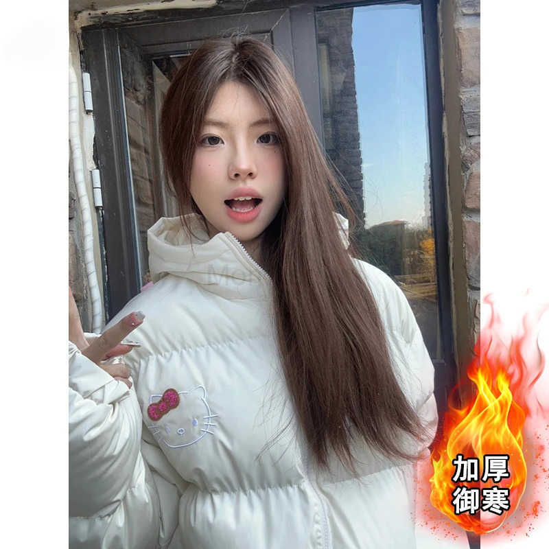 Sanrio Anime Peripheral Hello Kitty Series Bread Cotton Clothes Autumn and Winter New Warm Thickened Cotton Clothes Girly Heart Jackets H251104