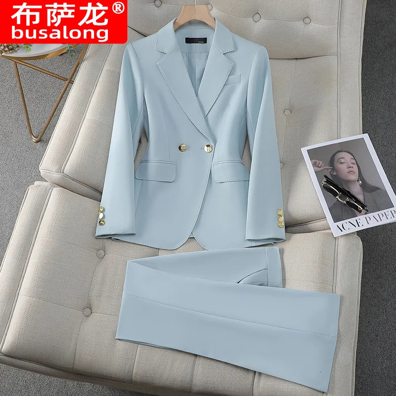 Business Formal Suit for WomenSpring Summer Professional Attire Elegant Commuting Civil Servant Interview Suit for Women 250401