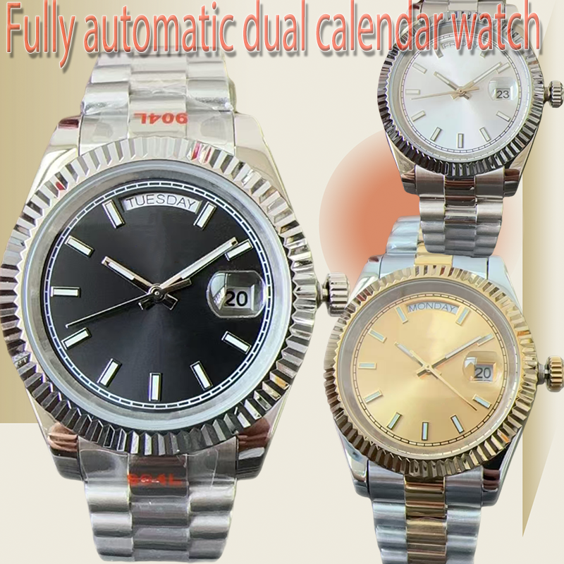 Watch with fully automatic mechanical movement, all stainless steel swimming watch, ultra bright sapphire glass luxury Monto