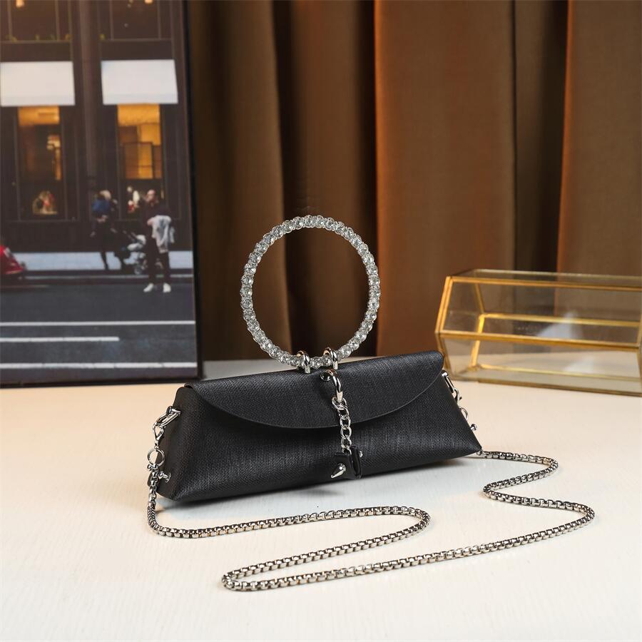 Ladies' Banquet Bag, Rhinestone 2024, Guangzhou Designer Wallet, Circular Handbag, Single Shoulder Crossbody Bag