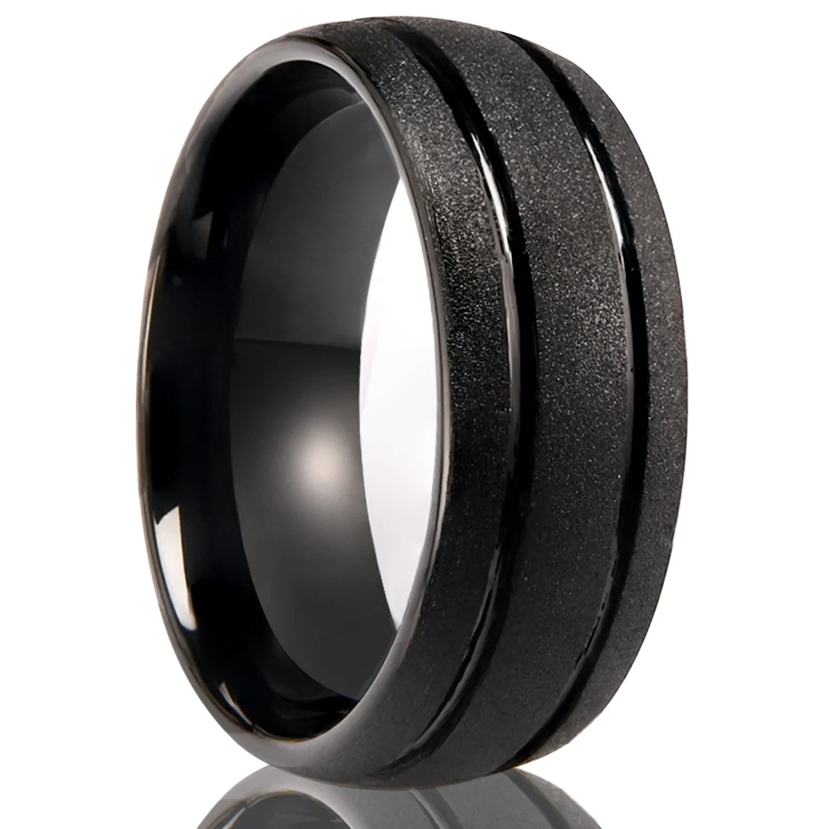 ious 8mm Golden Black Silvery Sandblasting Tungsten Carbide Ring Wedding band ring for Women Men Promise Jewelry Gift 251031
