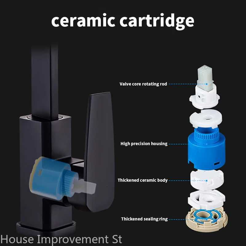 Kitchen Faucet Hot And Cold Water Mixer 360 Degree Rotating Vessel Sink Tap Deack Mounted for Kitchen Y251104