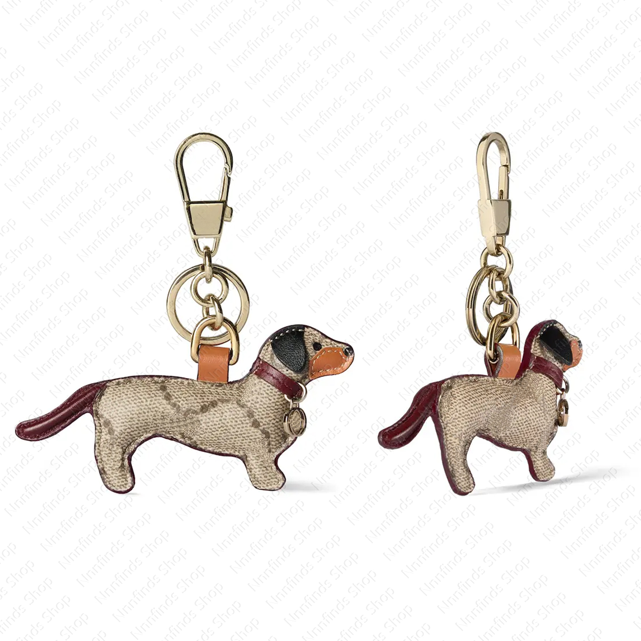 Designer Dog shaped keychain With box 821812