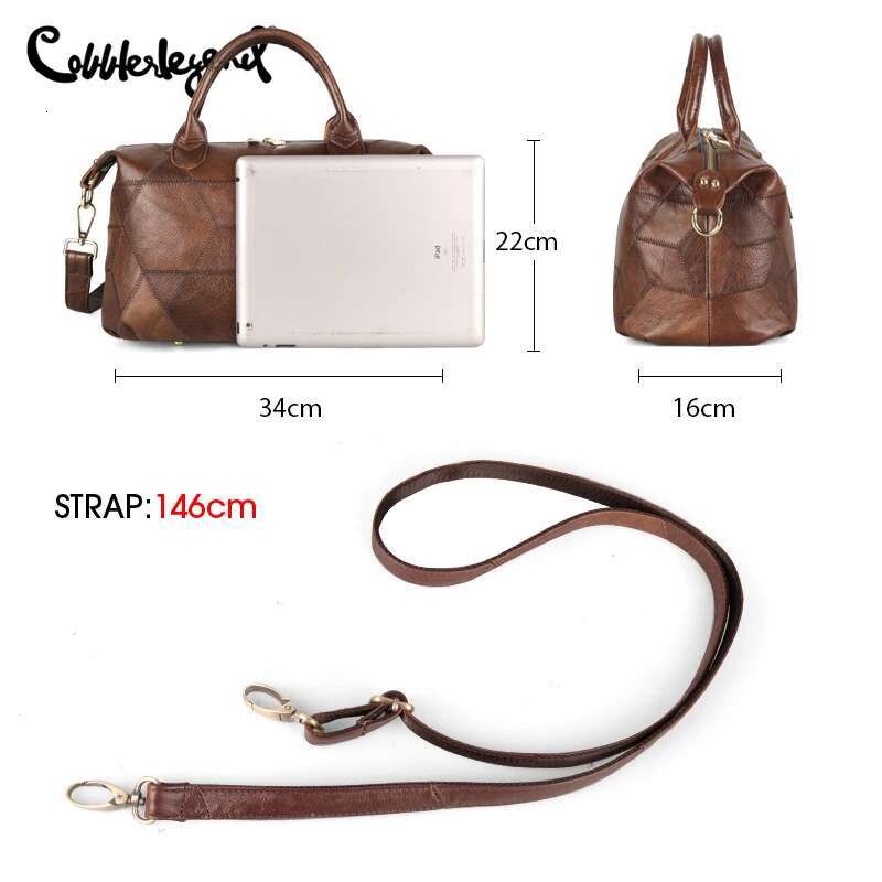 Cobbler Legend Top Handle Handbag Women Retro Cow Leather Sg Bags Detachable Shoulder Strap