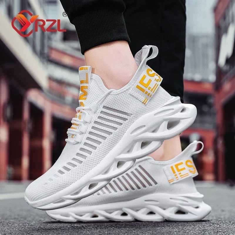 YRZL mens shoes comfortable sports shoes womens breathable couple running shoes mesh Tenis sports shoes size 36-46 walking sports shoes Z250403
