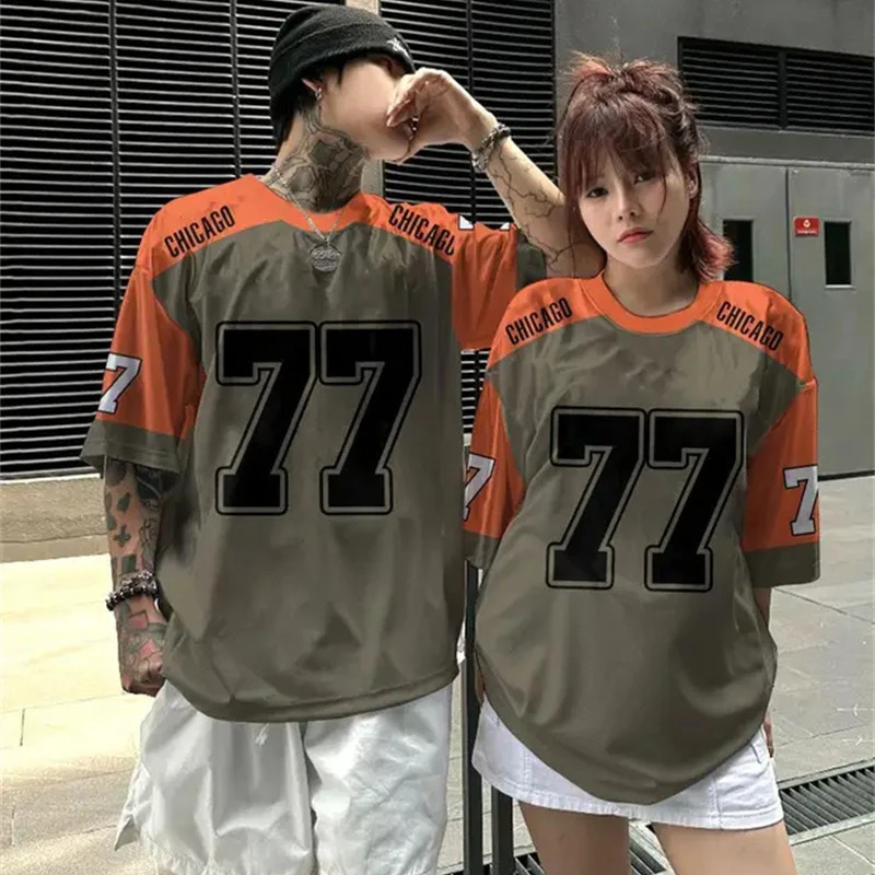 Fashionable short sleeved sports basketball Tshirt for men and couples outdoor breathable Oneck 2025 summer couple plus 250327