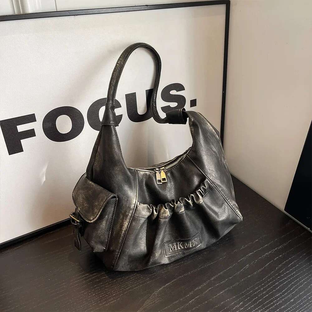 2025 New Handbag Women's Fashion Retro Handbag Designer Cool Girl Wallet Casual Retro PU Leather Women's Fashion Handbag2