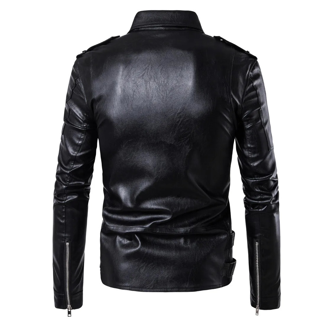 Men Faux Leather Coat Zipper Overcoat Motor Jacket Mens Bomber Jackets Fashion Motorcycle Bikers Punk Man Top Colthing y251030