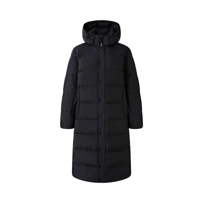 Winter -15Long Hooded Warm Down Jacket Women White Duck Down Warm Knee Length Jackets Female Warm Thick Loose Parker Outwears J251104