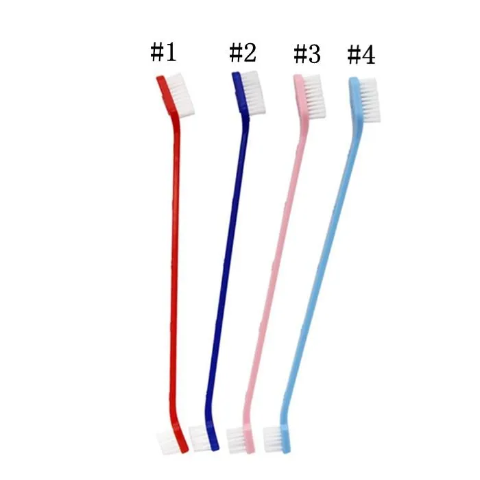 Beauty Tools Dogs Cat Puppy Dental Toothbrush Teeth Health Supplies Tooth Washing Cleaning Dog Grooming WLL862 LL