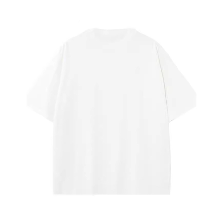 230g Combed Cotton Drop Shoulder Round Neck T-shirt Pure Cotton T-shirt Solid Color Short Sleeve Mens T-shirt 250916