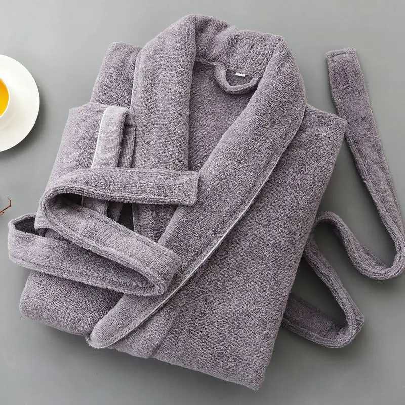 Winter Robe men Cotton Terry Bathrobe Men Couples Pajamas Towel Sleepwear Kimono Bath Robes Mens Dressing Gown Bathing Robe C251104