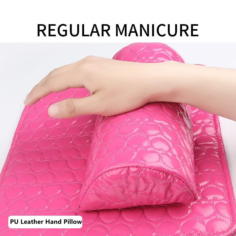 2Pcs Semicircle Hand Rests Cushion Pillow Pad Set Nail Art Manicure Beauty Tool Manicure Art Mat Salon Equipment Supplies 250328