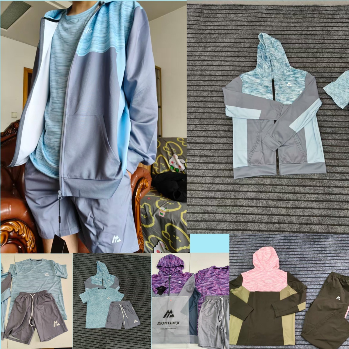 2025 New monterex tracksuit Breathable sweat-wicking Latest model tech 3 piece set designer montirexs Tracksuit sports fiess jogging suits 80c 78a596