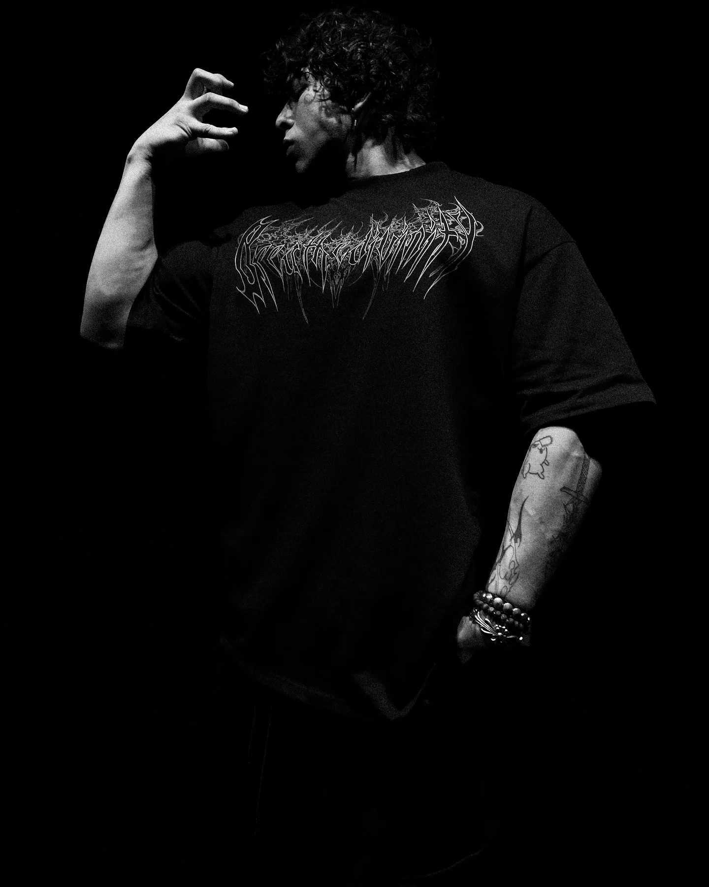 Breathedivity Forgotten Soul Oversized T-shirt Y2k Gothic Fashion Gym Sports Short Sleeve Mens Grunge Quick Dry Graphic Tops W250403