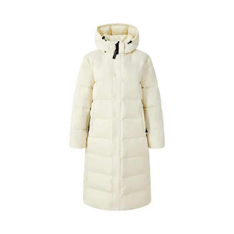 Winter -15Long Hooded Warm Down Jacket Women White Duck Down Warm Knee Length Jackets Female Warm Thick Loose Parker Outwears J251104