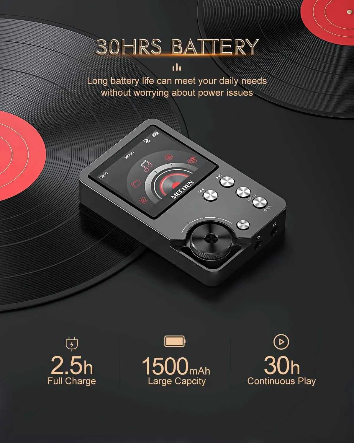 High quality lossless MP3 player/MECEN-M30/HiFi/64GB memory card supports up to 256GB Z250403