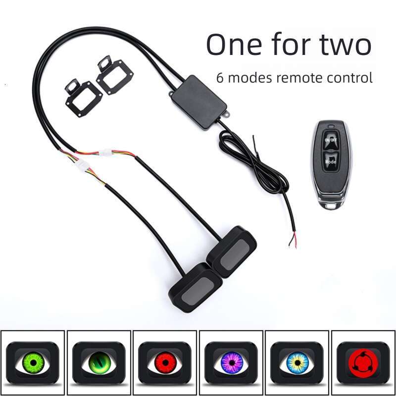 Famous Brand Electric Motorcycle Rearview Mirror Modification Demon LED Eagle Eye Blinker Light