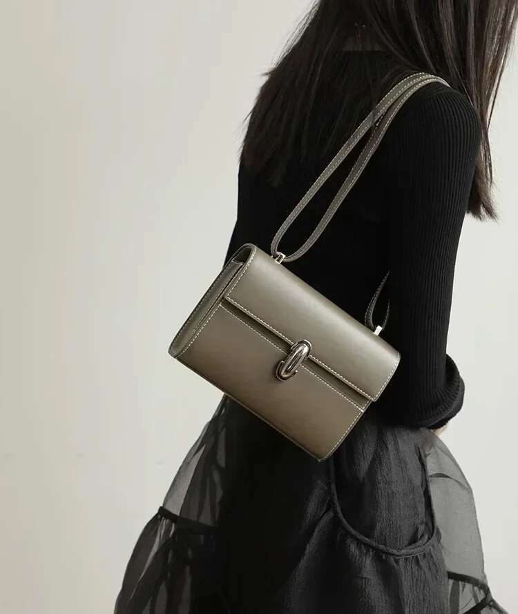 2025 New fashion Top Layer Cowhide Crossbody Shoulder Bag