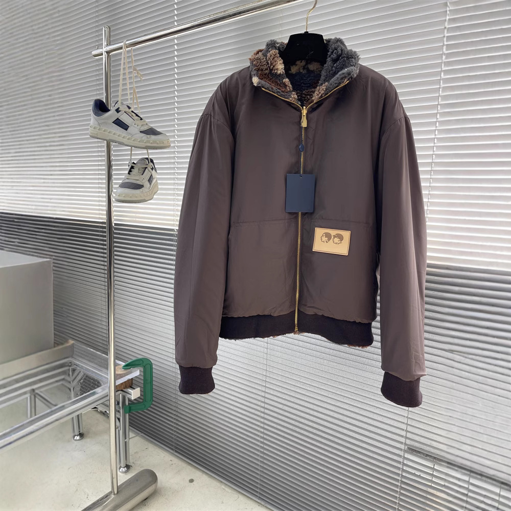 Designer's new autumn and winter American fashion brand lamb plush double-sided pilot jacket men's loose jacket