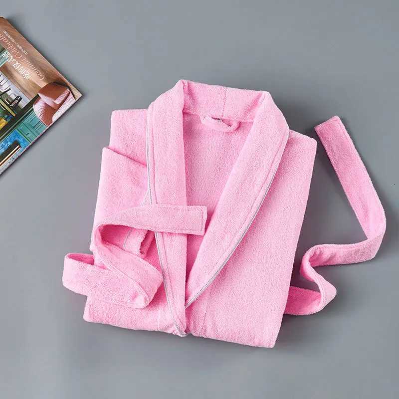 Women Winter Towel Bathrobe Men 100 Cotton Sleepwear Kimono Bath Robes Unisex Dressing Gown Long Shower Sleep Gown Terry Robe C251104