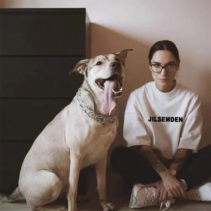 JIL SEMDEN mens and womens printed Tshirts loose casual top of the line couples smallest style highquality 100 cotton 250327