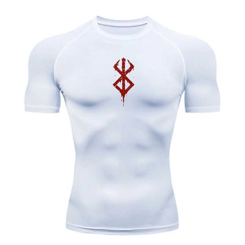 Sports T-shirt mens quick drying short sleeved sports T-shirt top gym fitness compression shirt training running T-shirt mens Rashgaard W250403
