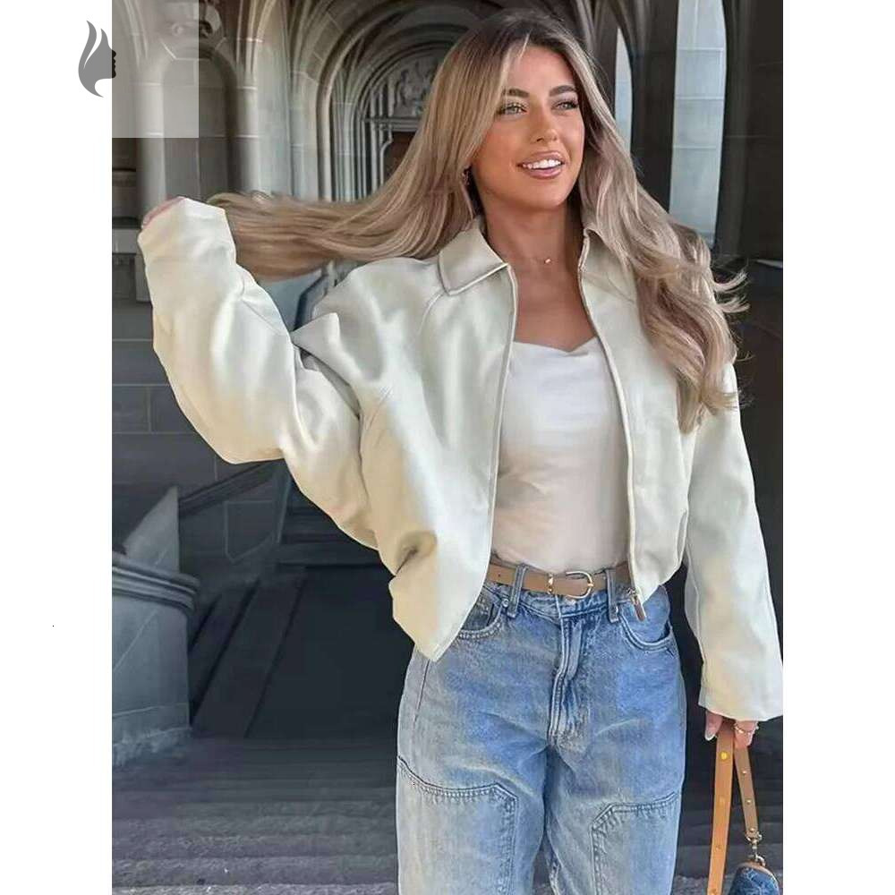 hoodie hoodie Vintage Leather Jacket Autumn Winter Fashion Short Long Sleeve Zipper Jackets Women High Street Leisure Coats jacket jacket