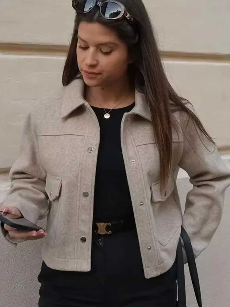 HH Jackets For Womens Autumn Fashion Solid Front Pockets Button Long Sleeve Jacket Elegant Woman Casual Outerwear Coat J2511031