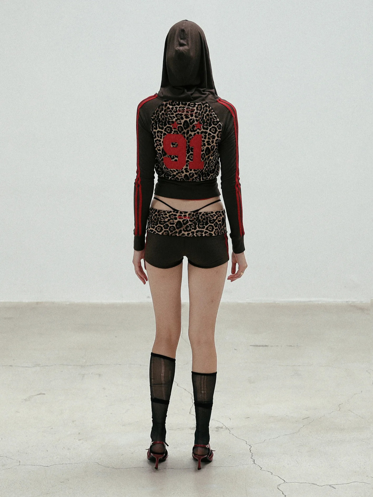 Badblood Womens Solid Color Letter Shorts Sexy Girl Casual 250401