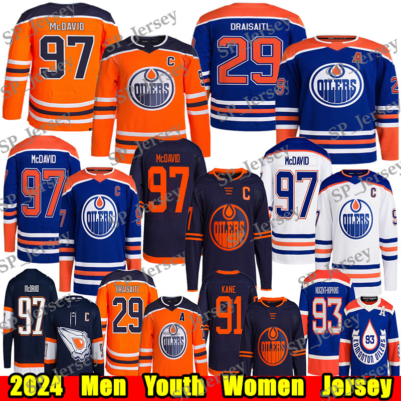 #97 ConnorS McDavidS edmonton hockey jersey oilers jersey #29 Leon Draisaitl Wayne Gretzky Evander Kane Zach Hyman Arvidsson Jeff Skinner Stuart Skinner jerseys