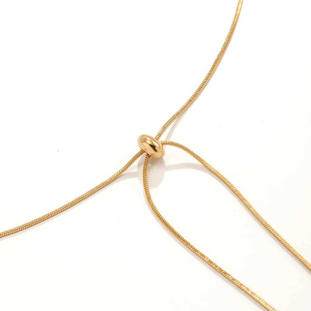 1PC Snake Copper Chain Choker Tassel Necklace for Women Girl Fine Link on Neck with Ball Pendant Temperament Party Jewelry GiftsXJ251104