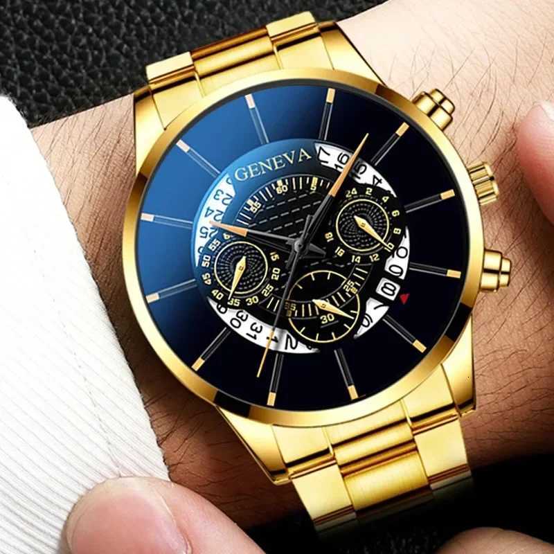 Fashion Stainless Steel Man Watch Luxury Calendar Quartz Wristwatches Male Business Watches for Man Clock Relgios MasculinoT251104