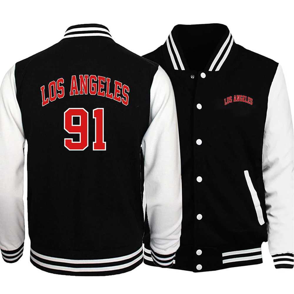 Los Angeles California USA City Retro Letter Mens Clothes Loose Fashion Baseball Uniform Outdoor Biker Travel Coat Mens Jacket J251104