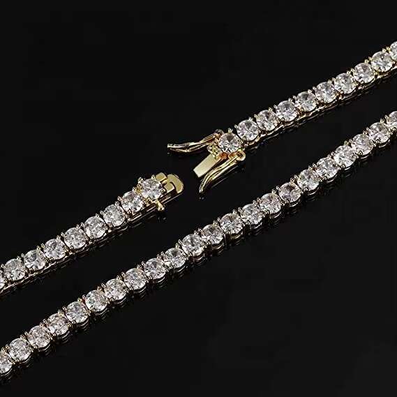 Wholesale Price Fashion Women Men Hip Hop Necklace Jewelry Iced Out Micro Pave 5A Cubic Zirconia CZ Diamond Tennis Chain