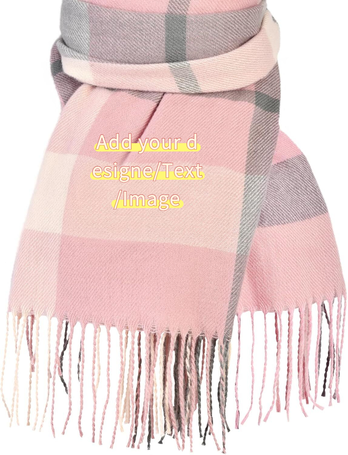 Custom Christmas gifts Scarf for Women Womens Winter Fall Scarf,Long Plaid Shawls and Wraps, Cashmere Feel Blanket Pashmina Scarves