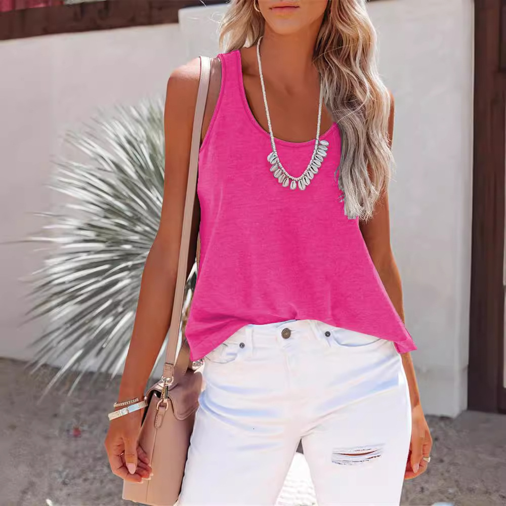 Making hot stamping summer fashion casual women's racerback vest