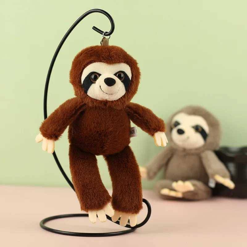 18cm Cute Sloth Plush Keychain Adorable Hanging Sloth Toy for Backpack Purse Keys Couples Gifts Soft Stuffed Animal Doll Charm C251104