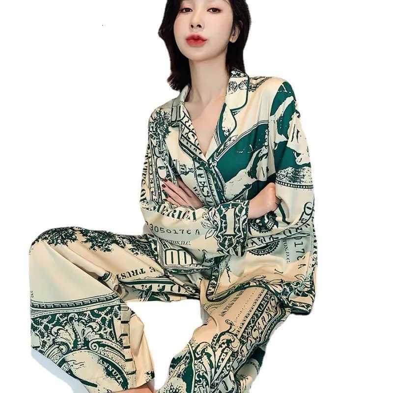Designer Spring And Autumn New Two-Piece Pajamas Womens Home Clothing Womens Models Of European And American Wind Pajamas Casual Wear Y251104