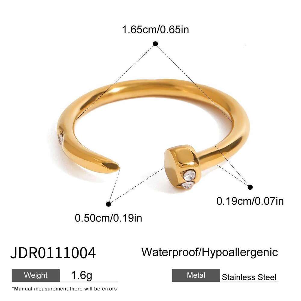 Titanium Light Luxury High-end Feel Ring Non-fading Hand Rings Cross-border Stainless Steel Jewelry