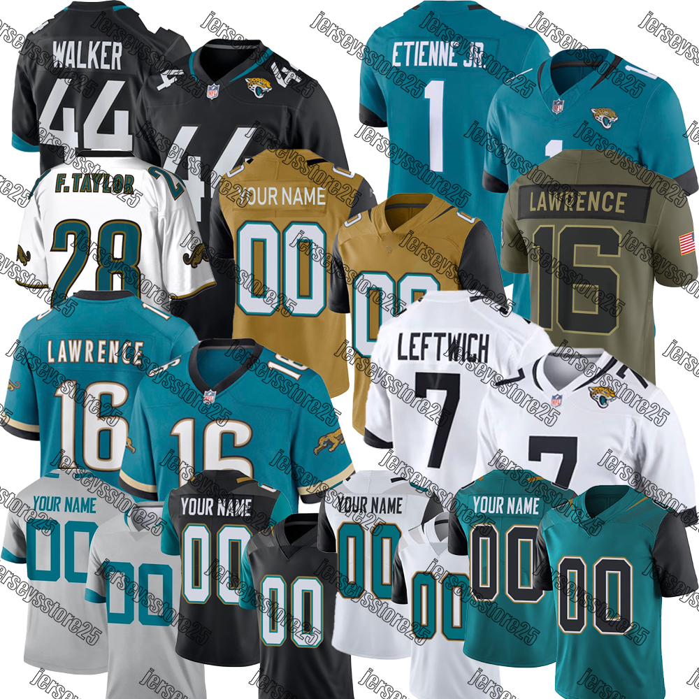 #12 Travis Hunter Jersey Jacksonvillecity Jaguarss jersey Brian Thomas Jr Trevor Lawrence Jacksonviille Football Jersey Travon Walker Travis Etienne