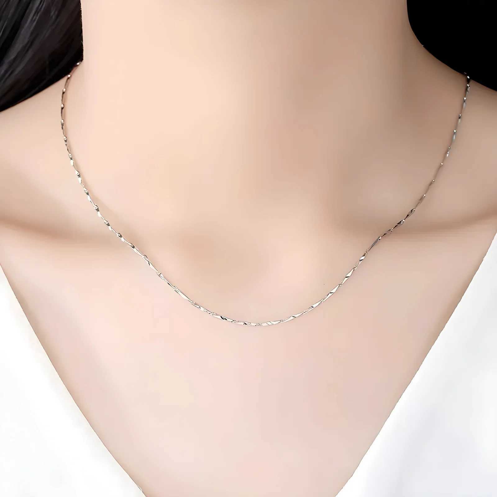925 Sterling Silver 11mm Thin Rolo Chain Water Wave Chain Necklaces for Women Fashion Jewelry DIY Matching WholesaleXJ251104
