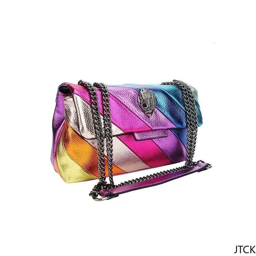 2025 New Light Women's Handbag Rainbow Color Splicing Colorful Crossbody Bag Bags For Women