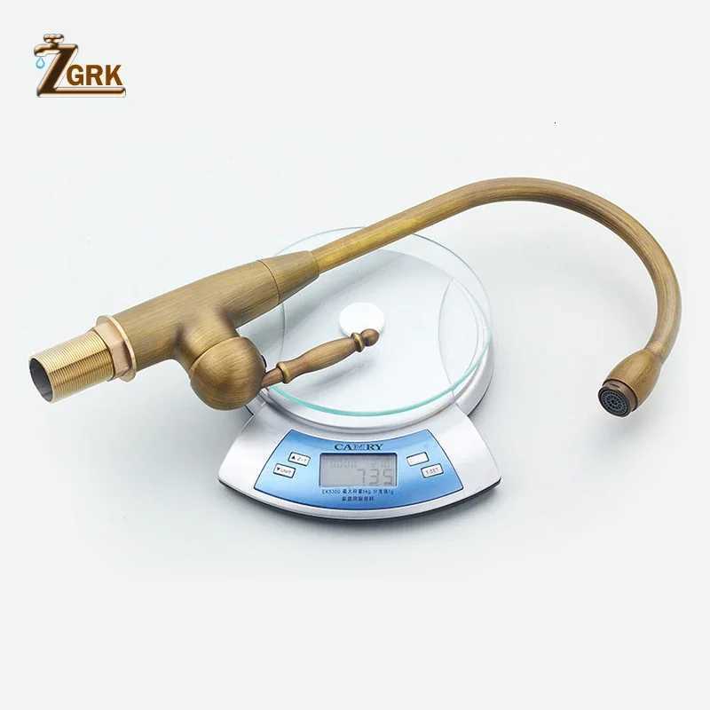 Antique Kitchen Faucet Bronze Sink Mixer Hot and Cold Water Kitchen Mixer Tap Swivel 360 Degree Kitchen Sink Tap Y251104