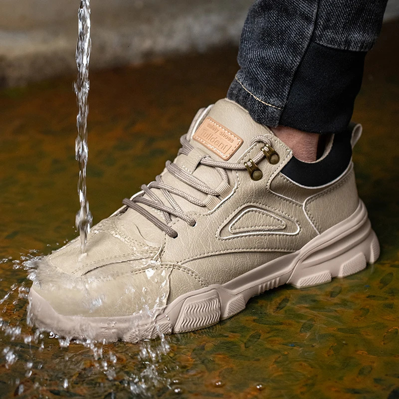 Safety Shoes Men Steel Toe Work Shoes Antismash Antipuncture Indestructible Shoes Protective Boots Tactical Boots 251030