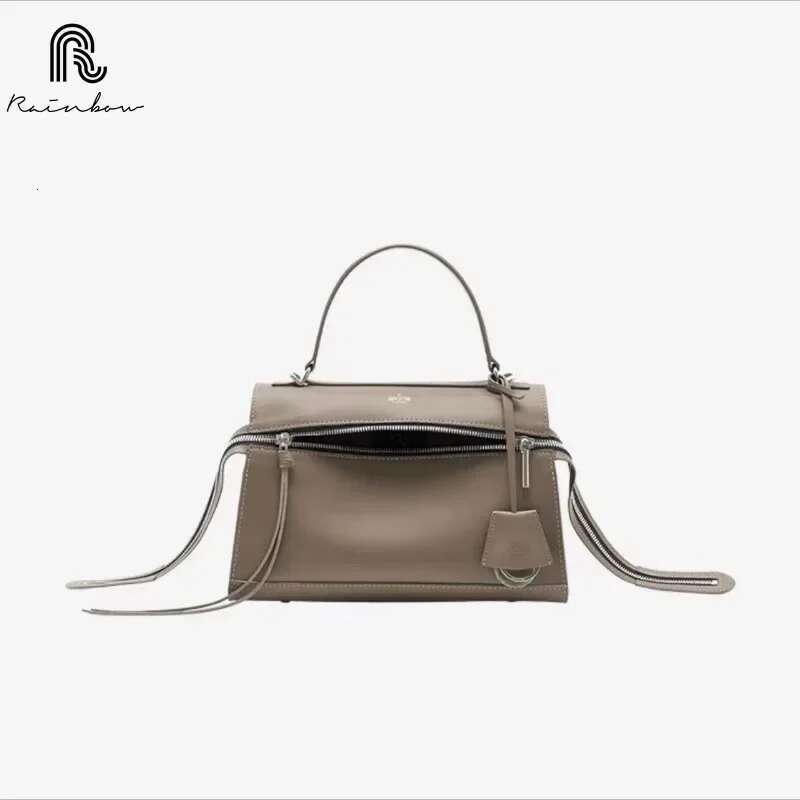 RAINBOW Fashion New High-quality Leather Handbag For Women Simple Versatile Single Shoulder Crossbody Bag Trendy sizes